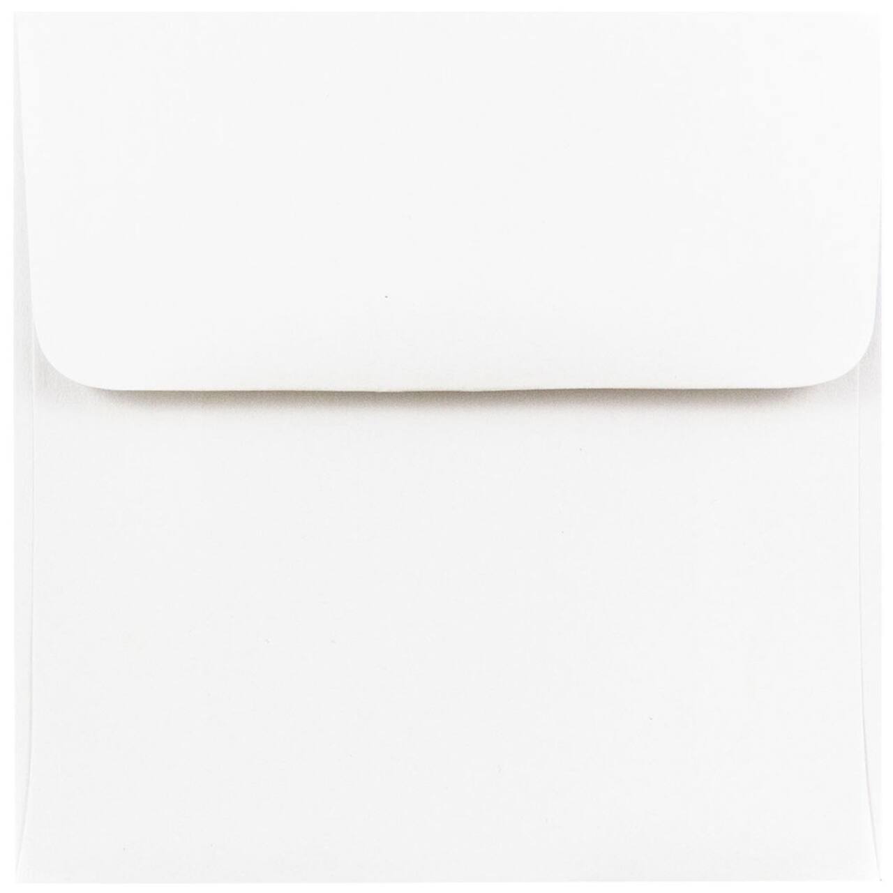 JAM Paper 4.5" White Square Invitation Envelopes